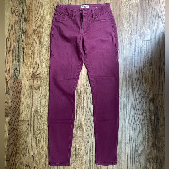Blue Spice Maroon Skinny Jeans - Picture 1 of 3